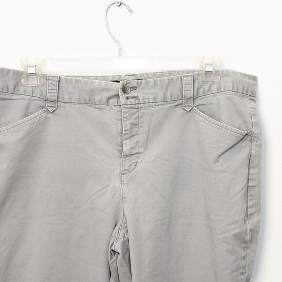 Women's Eddie Bauer Blakely Fit Light Gray Pants, Women's 18 - Picture 2 of 16